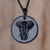 Jade pendant necklace, 'Elephant Wisdom' - Elephant Motif Jade Pendant Necklace thumbail
