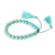 Beaded bracelet, 'Surf and Sky' - Beaded Reconstituted Turquoise Bracelet