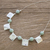 Jade pendant necklace, 'Panajachel Sun' - Hammered Sterling Silver and Jade Necklace (image 2b) thumbail