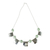 Jade pendant necklace, 'Panajachel Sun' - Hammered Sterling Silver and Jade Necklace (image 2c) thumbail