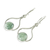 Jade dangle earrings, 'Mixco Renaissance' - Hand Crafted Jade and Sterling Silver Earrings (image 2c) thumbail
