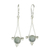 Jade dangle earrings, 'Mixco Harmony in Light Green' - Light Green Jade Earrings from Guatemala