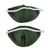 Cotton face masks, 'Green Mayan Dreams' (pair) - 2 Handwoven Green Cotton Face Masks w/ Head Straps (image 2e) thumbail