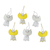 Hand crafted ornaments, 'Lacy Angels' (set of 6) - Handmade Angel Ornaments from Guatemala (Set of 6) (image 2d) thumbail