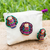 Cotton cosmetics bag, 'Travel Companions' - Artisan Crafted Worry Doll Cosmetic Bag (image 2) thumbail