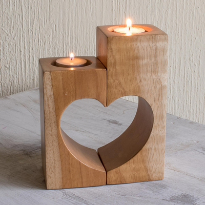 Romantic Candleholder Three two.one and man Heart Flower