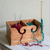 Wood yarn caddy, 'Stitch in Time' - Hand Carved Wood Yarn Caddy or Home Organizer (image 2b) thumbail