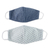 Natural cotton face masks, 'Clear Blue Skies' (pair) - 2 Eco-Friendly Blue and Ivory Cotton 2-Layer Masks thumbail