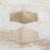 Natural cotton face masks, 'Earthen Trails' (pair) - 2 Natural Undyed Brown and Ivory Cotton 2-Layer Masks (image 2) thumbail