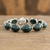 Jade link bracelet, 'Natural Enchantment' - Natural Dark Green Jade Link Bracelet