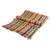 Cotton table runner, 'Sunny Stripes' - Striped Colorful All Cotton Table Runner