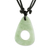 Unisex jade pendant necklace, 'Strum in Light Green' - Adjustable Light Green Jade Pendant Necklace thumbail