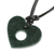 Jade pendant necklace, 'Open My Heart' - Heart-Shaped Jade Pendant Necklace (image 2b) thumbail