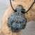 Jade pendant necklace, 'Maya Mask' - Maya Mask Jade Pendant Necklace (image 2) thumbail
