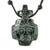 collar con colgante de jade - Collar con colgante de jade con máscara maya
