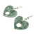 Jade dangle earrings, 'Heart Passage' - Heart-Shaped Green Jade Dangle Earrings (image 2c) thumbail