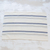 Manteles individuales de algodón, 'Individualista en azul' (juego de 4) - Manteles individuales de algodón en color marfil y azul (juego de 4)