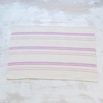 Cotton placemats, 'Individualist in Lilac' (set of 4) - Lilac and Orchid Striped Cotton Placemats (Set of 4)