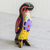 Wood figurine, 'Emperor Penguin' - Multicolored Hand Painted Penguin Figurine thumbail