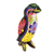 Wood figurine, 'Emperor Penguin' - Multicolored Hand Painted Penguin Figurine (image 2a) thumbail