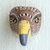 Small wood mask, 'Bald Eagle' - Small Hand Crafted Eagle Wall Mask thumbail