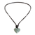 Jade pendant necklace, 'Compassion in Green' - Green Jade Heart Necklace from Guatemala (image 2c) thumbail