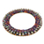 Fabric wreath, 'Heritage in the Round' - Colorful Worry Doll Wreath (image 2d) thumbail