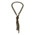 Beaded lariat necklace, 'Union in Bronze' - Metallic Beaded Lariat Necklace from Guatemala (image 2a) thumbail