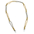 Beaded eyeglass lanyard, 'Gold and Bronze Blooms' - Artisan Crafted Gold and Bronze Bead Eyeglass Lanyard thumbail