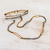 Beaded eyeglass lanyard, 'Gold and Bronze Blooms' - Artisan Crafted Gold and Bronze Bead Eyeglass Lanyard (image 2b) thumbail