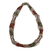 Long beaded torsade necklace, 'Terracotta and Bronze Harmony' - Glass Beaded Torsade Necklace in Terracotta and Bronze thumbail