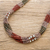 Long beaded torsade necklace, 'Terracotta and Bronze Harmony' - Glass Beaded Torsade Necklace in Terracotta and Bronze (image 2b) thumbail