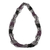 Long beaded torsade necklace, 'Black and Plum Harmony' - Purple and Black Long Beaded Necklace thumbail