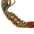 Long beaded torsade necklace, 'Gold and Bronze Harmony' - Beaded Long Necklace in Gold and Bronze (image 2c) thumbail