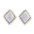 Jade stud earrings, 'Traditional Textures' - Diamond-Shaped Lilac Jade Stud Earrings
