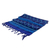 Cotton table runner, 'Blue Heritage' - Fringed Blue and Black Cotton Table Runner (image 2b) thumbail