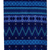 Cotton table runner, 'Blue Heritage' - Fringed Blue and Black Cotton Table Runner (image 2c) thumbail