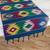 Cotton table runner, 'Colorful Stars' - Multicolored Cotton Table Runner