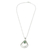 Jade pendant necklace, 'Simple Drop in Light Green' - Green Jade and Sterling Silver Teardrop Pendant Necklace (image 2c) thumbail