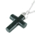 Jade cross pendant necklace, 'Zacapa Faith in Dark Green' - Dark Green Jade Cross Pendant Necklace (image 2d) thumbail