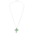 Jade cross pendant necklace, 'Zacapa Faith in Light Green' - Light Green Cross Pendant Necklace (image 2a) thumbail