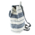 Cotton shoulder bag, 'Flowing River in Blue' (12 inch) - Handcrafted Off-White and Blue Cotton Shoulder Bag (12 Inch) (image 2b) thumbail