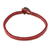 Macrame wristband bracelet, 'Far Reaches' - Red Macrame Wristband Bracelet (image 2a) thumbail