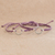 Beaded macrame bracelets, 'Circle Center' (pair) - Adjustable Lavender Macrame Bracelets (Pair) thumbail