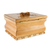 Wood decorative box, 'Floral Elegance' - Guatemalan Lined Cedar Wood Decorative Box