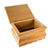 Wood decorative box, 'Floral Elegance' - Guatemalan Lined Cedar Wood Decorative Box (image 2d) thumbail