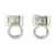 Sterling silver stud earrings, 'Circle Harmony' - Small Circular Sterling Silver Stud Earrings thumbail