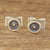 Sterling silver stud earrings, 'Modern Forms' - Small Round Sterling Silver Stud Earrings (image 2) thumbail