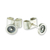 Sterling silver stud earrings, 'Modern Forms' - Small Round Sterling Silver Stud Earrings (image 2c) thumbail