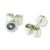 Sterling silver stud earrings, 'Modern Forms' - Small Round Sterling Silver Stud Earrings (image 2d) thumbail